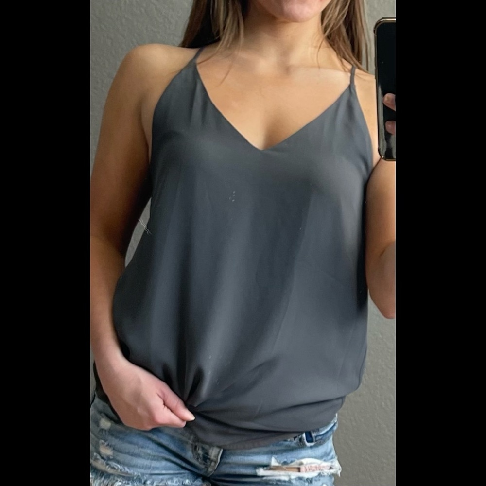 Loose, Gray Cami Tank- XS
